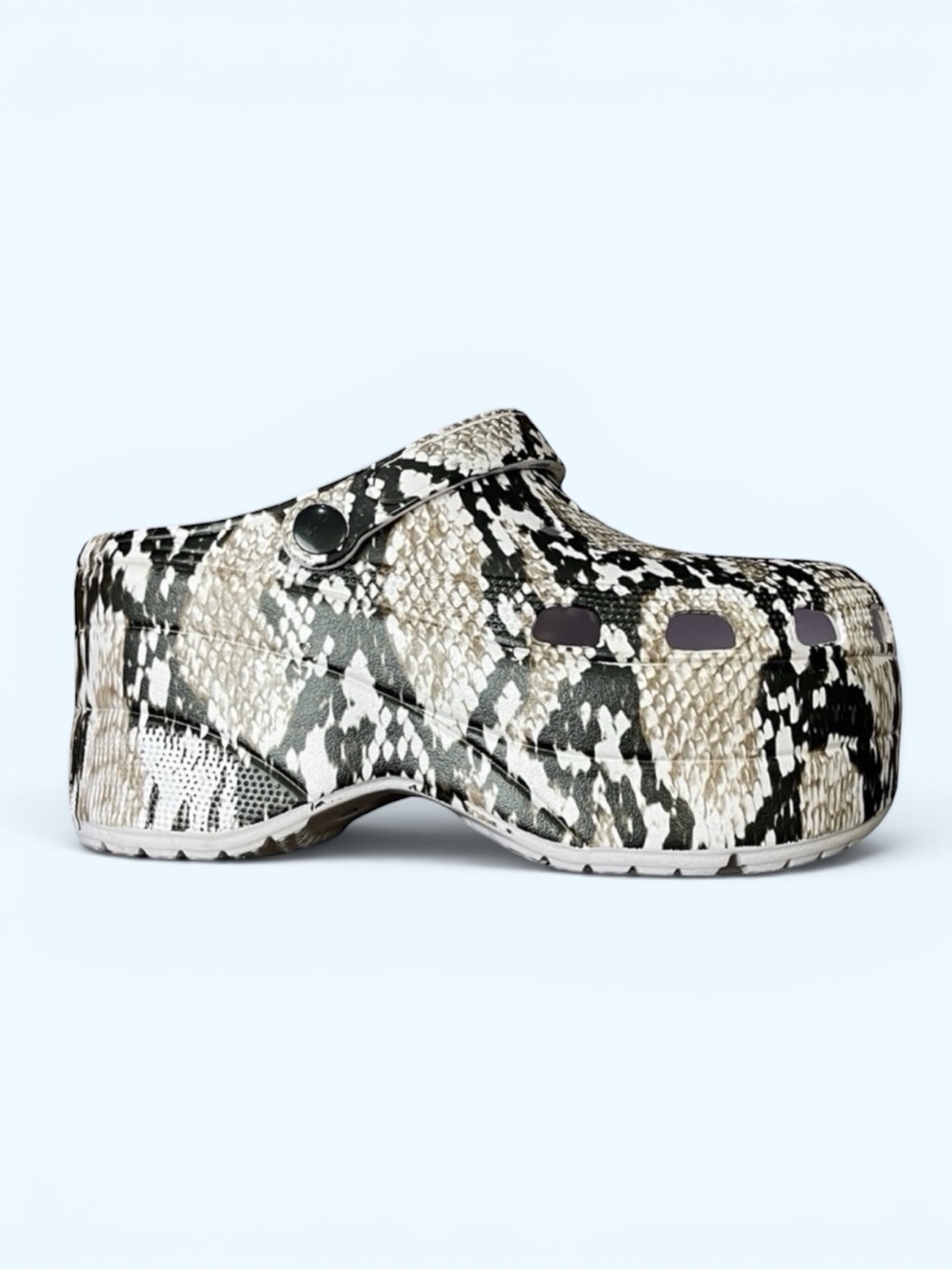 PLATFORM CLOGS • Animal Print • Size 10 • Women